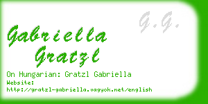 gabriella gratzl business card